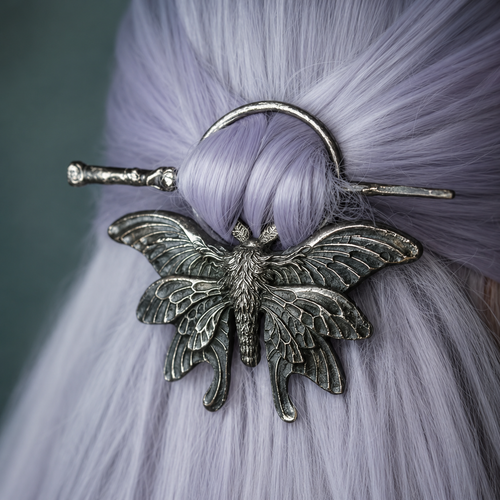 Luna Moth Hair Pin